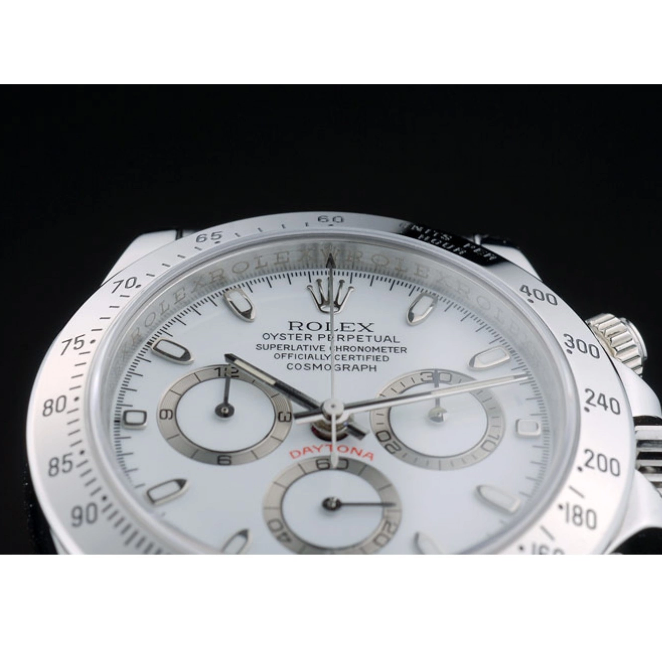 Good copy rolex watches Stainless Dial Swiss 80297 White Daytona Rolex Bracelet Steel 0721